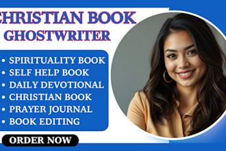 be your christian book ghostwriter prayer journal daily devotional book editor