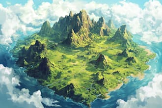 draw a custom map for fantasy, scifi, book or