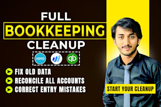 do quickbooks clean up, xero and quickbooks bookkeeping