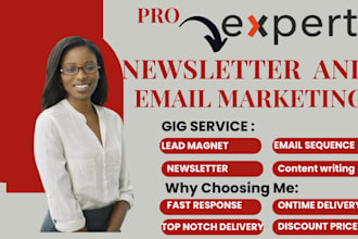 write or manage newsletter for beehiiv, brevo, constant contact and others