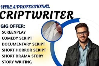 do movie script writing, screenplay, short film drama playwriting, screenwriting