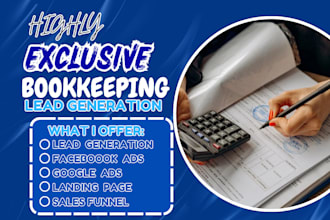 generate bookkeeping leads accounting leads tax, bookkeeping leads via fb ads