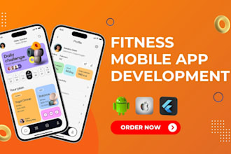 develop health and fitness app, fitness app, gym app, workout app, flutter app