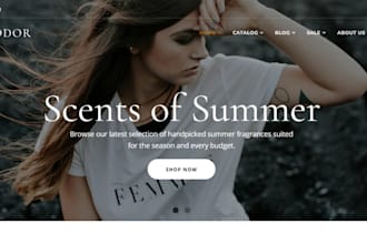 design profitable perfume shopify store apparel cologne shopify store
