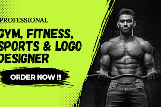 design a unique gym, fitness, sports logo design