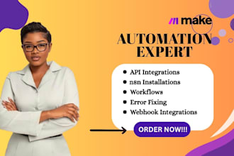 n8n workflow make com scenerio n8n api integration expert n8n automation install