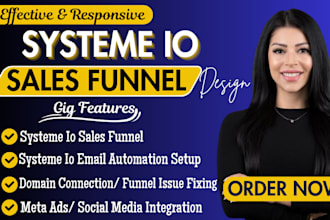 build systeme io sales funnel, systeme io website, systeme io landing page