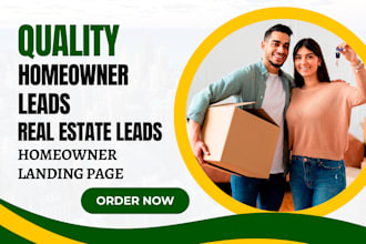 generate quality homeowner leads real estate leads home owner solar leads