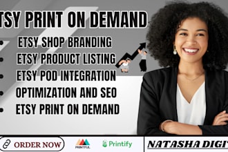 setup etsy print on demand, etsy print on demand, etsy pod, etsy product listing