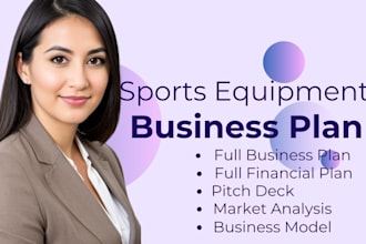 write full sports equipment business plan, be your sports business consultant