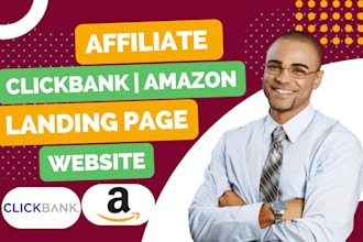 build custom amazon clickbank affiliate landing pages wordpress website