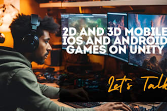 develop 3d mobile app simulation games in unity, full development and design