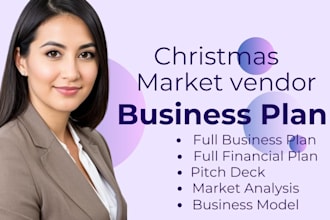 write christmas market vendor business plan, christmas market business consult