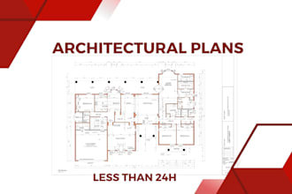convert your house plan, architectural plan to cad in 24h