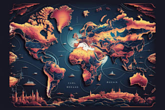 create vector map in corel draw or adobe illustrator