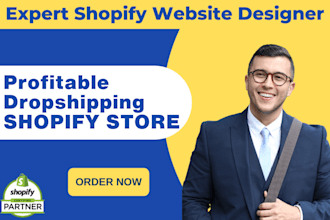 design, redesign shopify store, shopify dropshipping store, shopify website