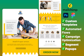design eye catching custom mailchimp email template newsletter