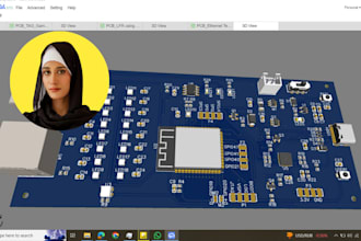 design schematic and pcb design in easyeda kicad altium and proteus