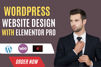 create responsive wordpress website gohighlevel landing page with elementor pro