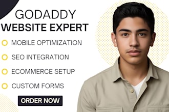 do godaddy website redesign godaddy website design, godaddy SEO website design