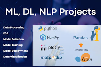 do ai, machine learning, deep learning and nlp projects using python