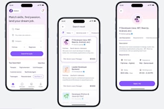 create ai base job portal apps like linkedin, indeed, glassdoor, ziprecruiter