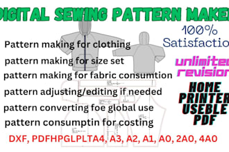 do sewing pattern maker of your apparel business