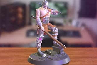 create custom 3d warcraft miniatures and models for printing