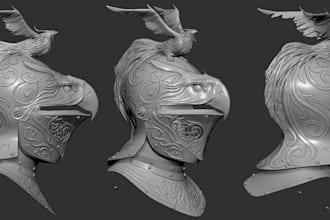 do 3d model creation of cosplay props for 3d printing