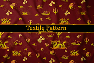 design seamless pattern or textile fabric prints