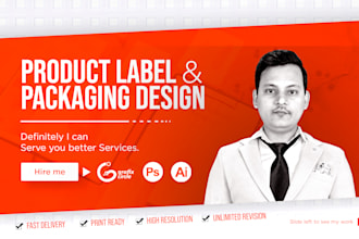 do professional, minimalist product label design and packaging design