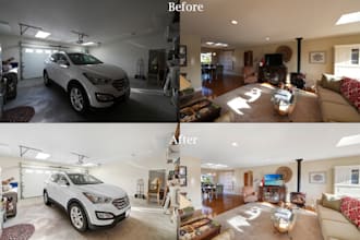 edit real estate photo editing single, hdr and flambient