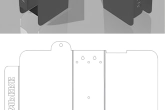 create precise sheet metal part drawings and laser cutting file