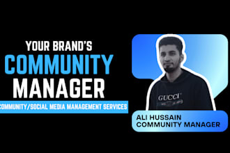 be your community manager