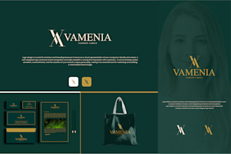 create modern minimalist unique luxury business logo design