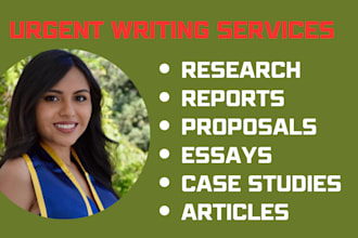 write urgent apa and mla papers, and case studies