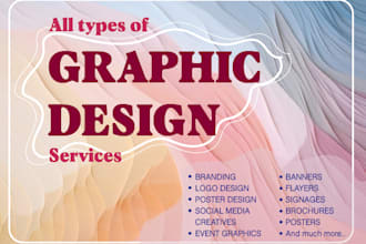 be your dedicated graphic designer for stunning visuals