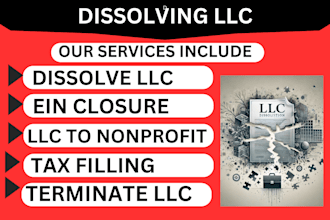 dissolve your llc, US llc registration,close ein, llc amendment