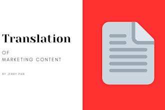 do marketing related english and simplified chinese translations