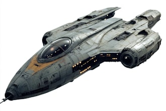 design a custom spaceship concept art