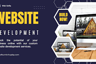 develop full stack websites for all types of projects