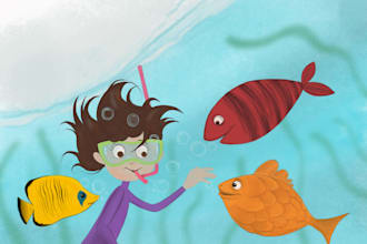 create children storybook illustration