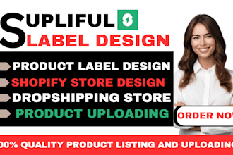 do supliful label design label design product upload and winning product