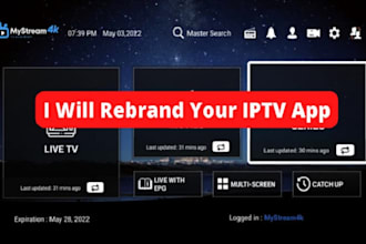 rebrand iptv app, android tv app, reskin flutter app, ibo player with VPN