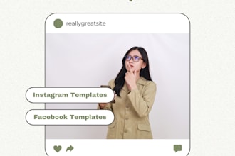 make aesthetic templates for your social media