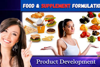 be your chemist to formulate food and supplements products
