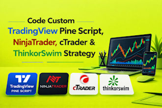 code custom tradingview pine script, ninjatrader, ctrader, thinkorswim strategy