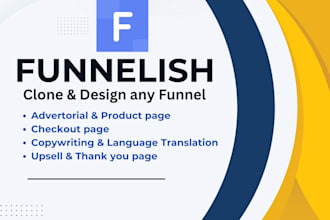 clone any advertorial and sales page on funnelish in 12 hours