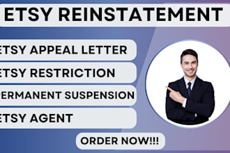 do etsy shop reinstatement and reopen permanent etsy store suspension in 24 hrs