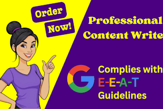 write SEO optimized web content and blog posts